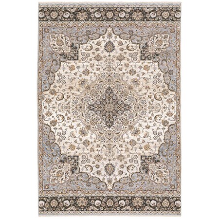 Oriental Weavers 12 ft. x 3 ft. Maharaja Machine Woven Rectangle RugIvory M660J1060092ST